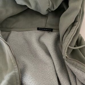 aesthetic preppy sage green brandy Melville zip up great quality